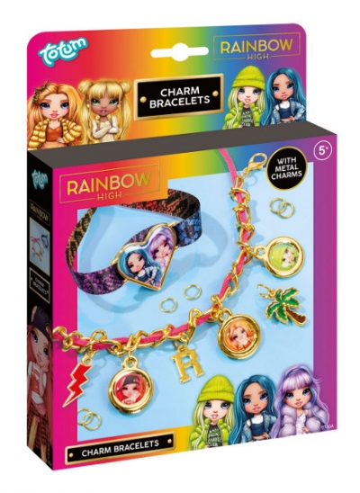 Zestaw do robienia bransoletek z charmsami Rainbow High
