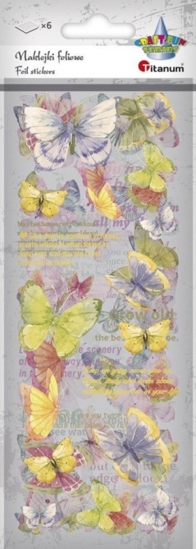 Naklejki foliowe 6 plansz motyle