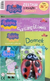 Świnka Peppa Szczęśliwa rodzinka / Domek dla wilków + Biedronka z lupą