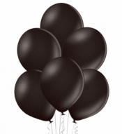 Balony B105 metaliczne czarne 30cm 100szt