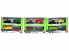 Traktor metalowy z akcesoriami