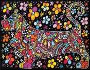 Kolorowanka Welwetowa Colorvelvet 47x35 cm Jamnik