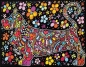 Kolorowanka Welwetowa Colorvelvet 47x35 cm Jamnik