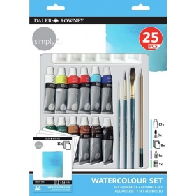 Simply Watercolour Zestaw farb akwarelowych 25szt