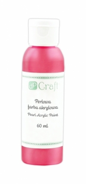Perłowa farba akrylowa, 60 ml - red (DPFP-003)