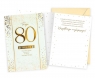 Karnet B6 Urodziny 80