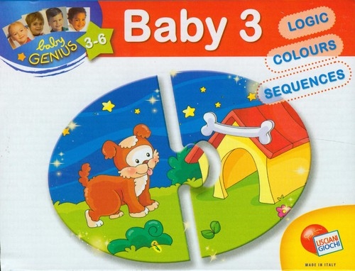 Baby genius Baby 3 układanka mix