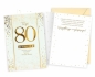Karnet B6 Urodziny 80
