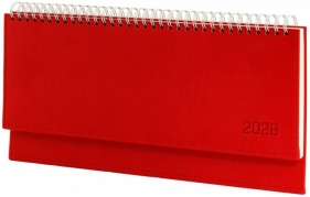 Terminarz 2026 leżący czerwony