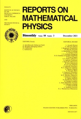 Reports On Mathematical Physics 88/3 Pergamon