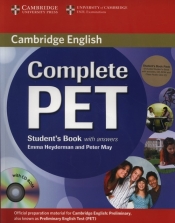 Complete PET Student's Book with answers +3CD - Heyderman Emma, May Peter