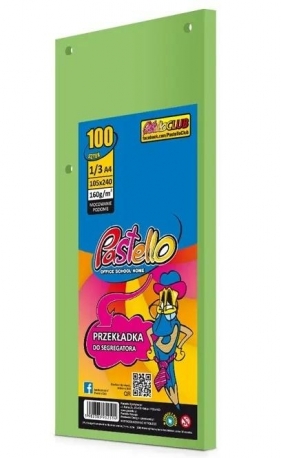 Przekładka do segregatora 1/3 A4 100K IT130 ziel