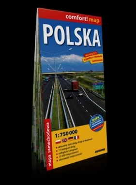 Polska mapa samochodowa 1:750 000