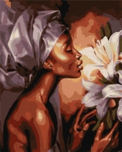 Malowanie po numerach - Aromat lilii 40x50cm