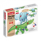 Tecno Puzzle 3D Słoń Krokodyl (0541)