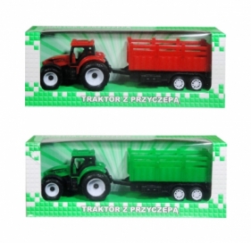 Traktor z przyczepą