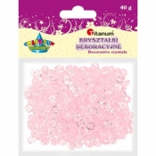 Kryształki plastikowe 40g. - rożowy (363503)