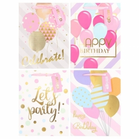 Torba prezentowa Party 18x23x10cm mix STRIGO