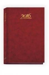 Kalendarz A5 standard 2016 bordowy
