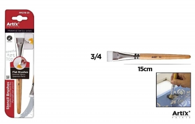 Płaski pędzel 3/4 do szablonów