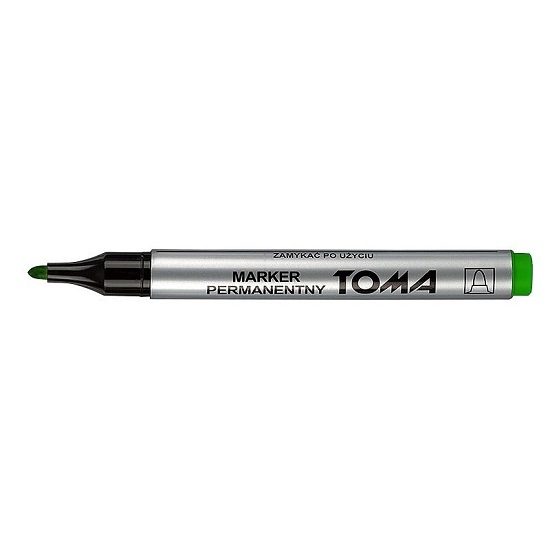 Marker permanentny Toma TO-090 - zielony (115363)