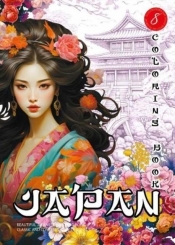 Kolorowanka A4 pionowa 8 obrazków Japan fiolet