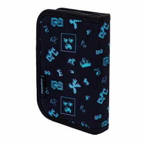 Piórnik pojedynczy jednoklapkowy z wyposażeniem Astrabag, Dark Pixel, AC11