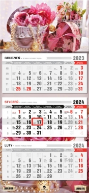 Kalendarz 2024 trójdzielny Róże KT-1 v47