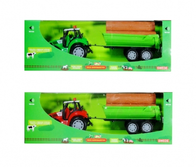 Traktor z przyczepą