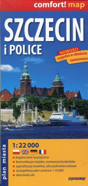 Szczecin i Police plan miasta 1:22 000