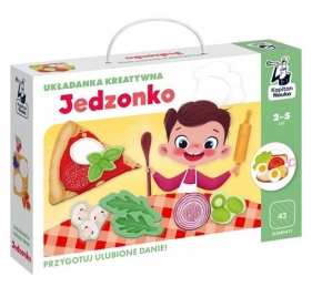 Jedzonko Układanka kreatywna Kapitan Nauka