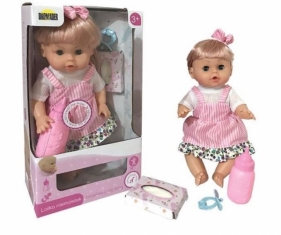 Lalka Agusia na baterie w sukience (02741)