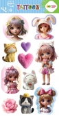 Tatuaże zmywalne - Kawaii Girls
