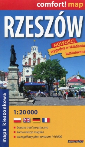 Rzeszów plan miasta kieszonkowy 1:20000 comfort! Map