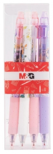 Długopis automat 0.5mm Flower Manga nieb 4szt M&G