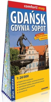 Gdańsk Gdynia Sopot plan miasta 1:26 000