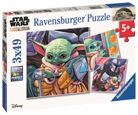 Ravensburger, Puzzle dla dzieci 2D 3x49: Mandalorian (5241)