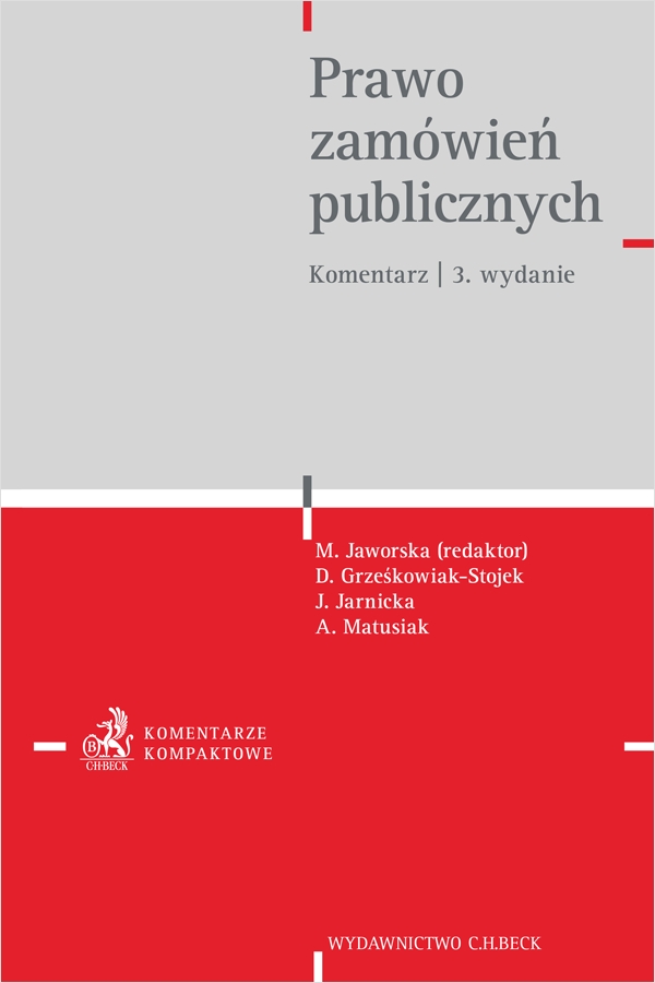 <img src='https://webimage.pl/pics/417/3/d9788384113417.png' style='height:440px' /> Prawo zamówień publicznych. Komentarz