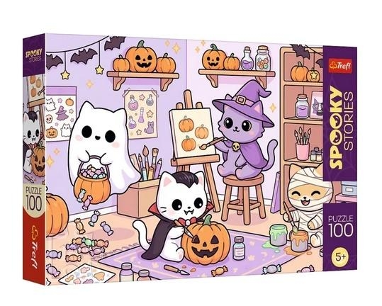 <img src='https://webimage.pl/pics/417/6/d5900511166071.jpg' style='height:440px' /> Puzzle 100 Spooky Stories - Mała pracownica TREFL