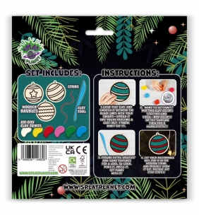 Zestaw do kolorowania plasteliną na drewnie - Bąbki