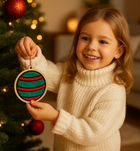 Zestaw do kolorowania plasteliną na drewnie - Bąbki