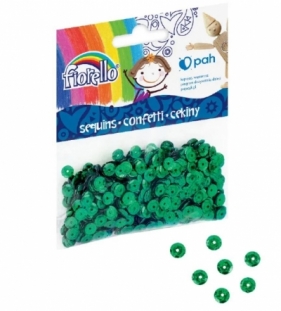 Confetti cekiny Fiorello, kółko - zielone