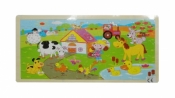 Puzzle drewniane farma