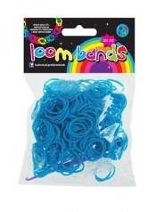 GUMKI LOOM BANDS 300 SZT NIEBIESKIE