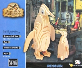 Łamigłówka drewniana Gepetto - Pingwin