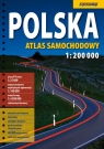 Polska Atlas Samochodowy 1:200 000 + laminowana mapa samochodowa Polski