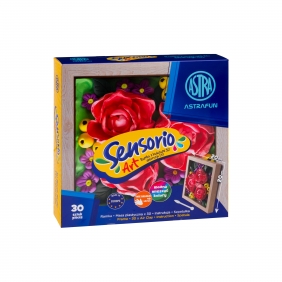 Zestaw lekkiej masy Sensorio Art z ramką Astrafun Piwonii - 30 kol.