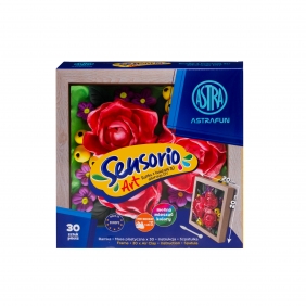 Zestaw lekkiej masy Sensorio Art z ramką Astrafun Piwonii - 30 kol.