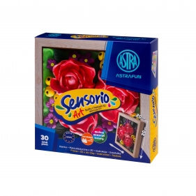 Zestaw lekkiej masy Sensorio Art z ramką Astrafun Piwonii - 30 kol.
