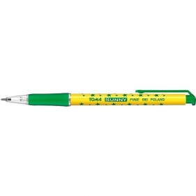 Długopis automatyczny w gwiazdki Sunny - zielony (TO-060 42)